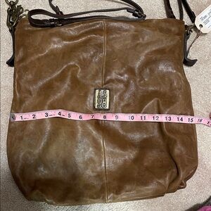 NWT A.S.98 Hedley Tan Leather Bag